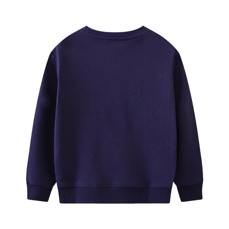 Baby Boys Kids Clothes 2025 New Autumn Spring Children's Clothing Embroidery Cartoon Rainbow Aircraft Sweatshirts