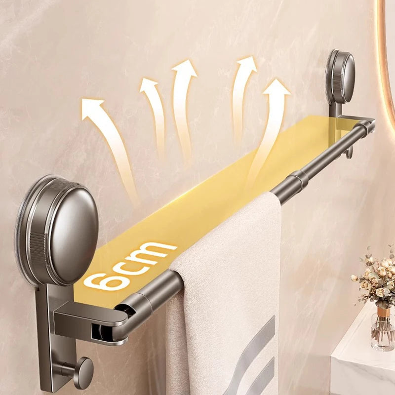 AOBT Telescopic slipper rack suction cup free of punching, bathroom retractable convenient placement of bathroom balcony hanging