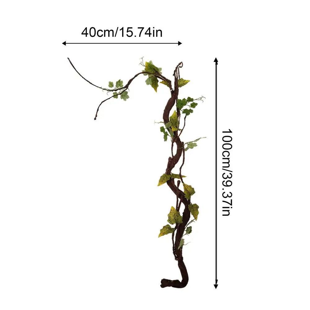 Simulation Artificial Trees Trunk Branches Plants Twigs Wall Hanging Liana Rattan Silk Flexible Flower Vine Home Wedding Garden
