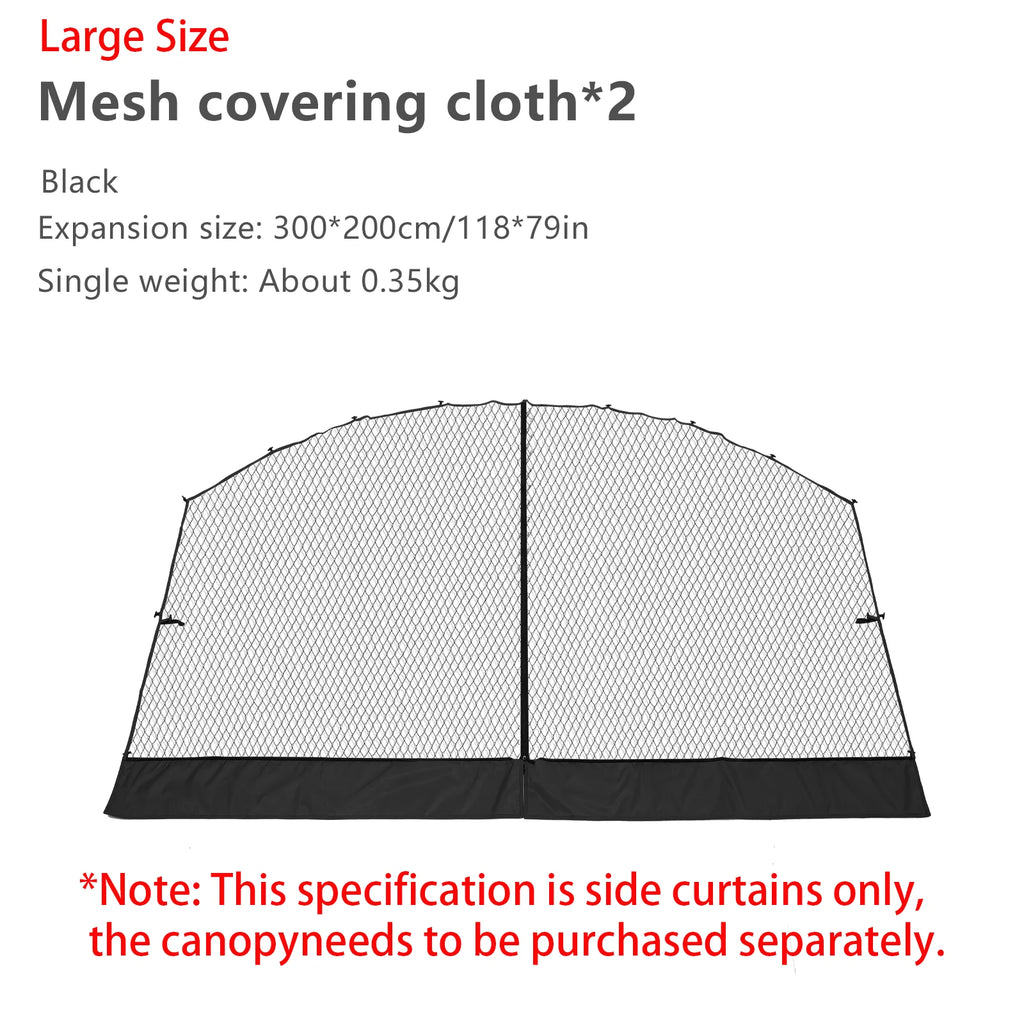 BISINNA Outdoor Camping Dome Tent Luxury Large Round Canopy Silver-coated Garden Awning Family Picnic Pergola Tent