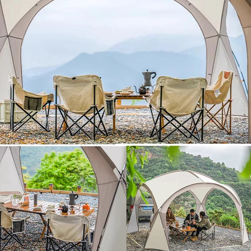 Tent Outdoor awning Manual tent UV protection Large space can accommodate 4-6 people outdoor shade picnic and beach tent