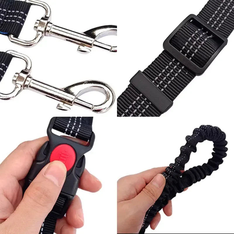 2022 New Adjustable Hand Free Dog Leash for Dog Pet Walking Running Jogging Dog leashes Waist Belt Chest Strap Traction Rope Dog