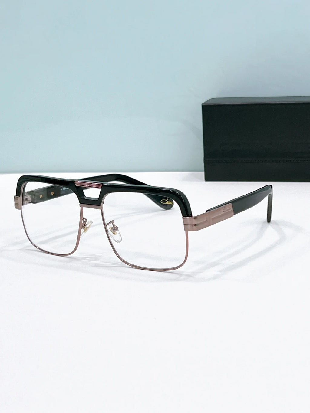 Original CCAZAL MOD993 Luxury Black Acetate Frame Square Men Sunglasses Yellow Lenses Driving Anti-Glare Women Couple Eyewear