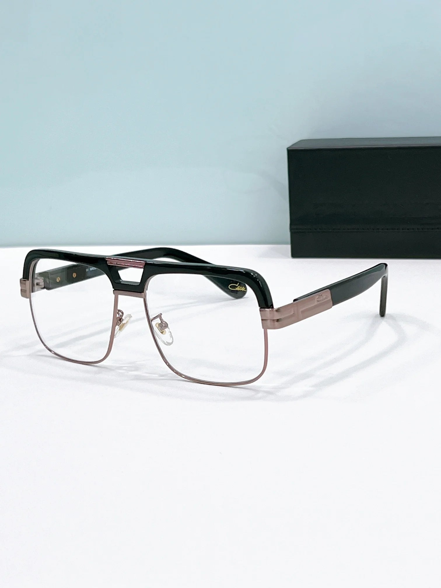 Original CCAZAL MOD993 Luxury Black Acetate Frame Square Men Sunglasses Yellow Lenses Driving Anti-Glare Women Couple Eyewear