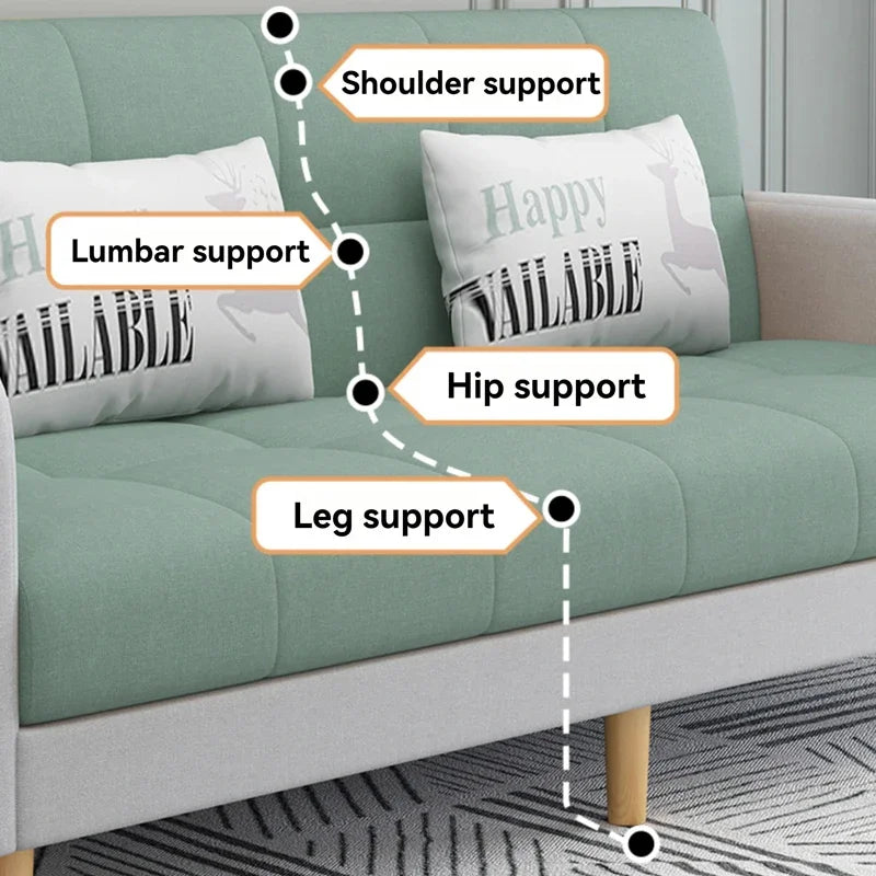 Living room sofa Small-sized folding sofa bed dual-use double-occupancy room bedroom small simple apartment small sofa