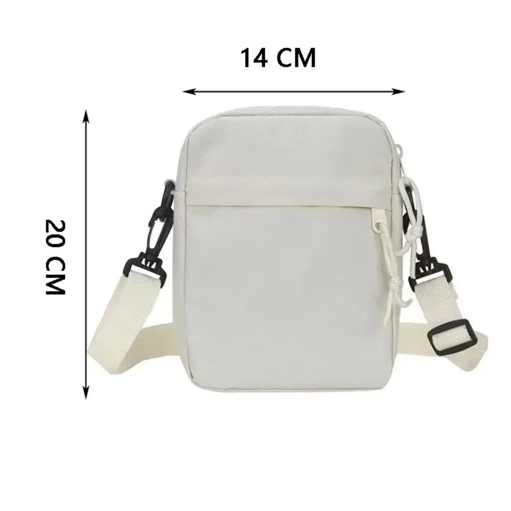 Black White Khaki Crossbody Bags High Quality Oxford Cloth Minimalists Tote Bag Long Shoulder Strap Travel Storage Men Women