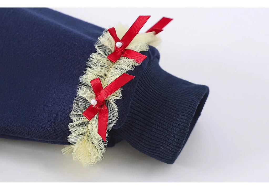 Girl's Fall/Winter Sweatshirt Long Sleeve Princess Elsa Snow White Cartoon Print Tulle Skirt Casual Hoodie Dress 2-12 Years Old