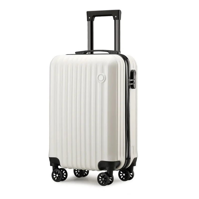 1 Piece, 20inch Luggage Suitcase, Trolley Case, Combination Lock, Universal Wheels, Pc Hard Shell Material, Layered Storage