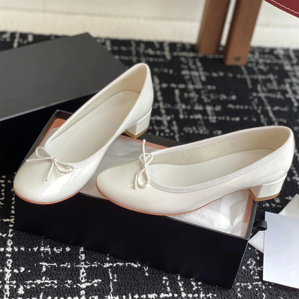 2025 Newest Genuine Leather Round-Toe Ankle-Strap Woman Flats Mary Janes Ballet Dance Shoes Banquet Shoes Woman Sapato Feminino