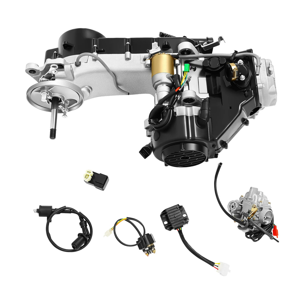 GY6 150cc CVT Engine Motor 8 Gears Cylinder Scooter Engine Motor Long Case Scooter Engine Motor Kit