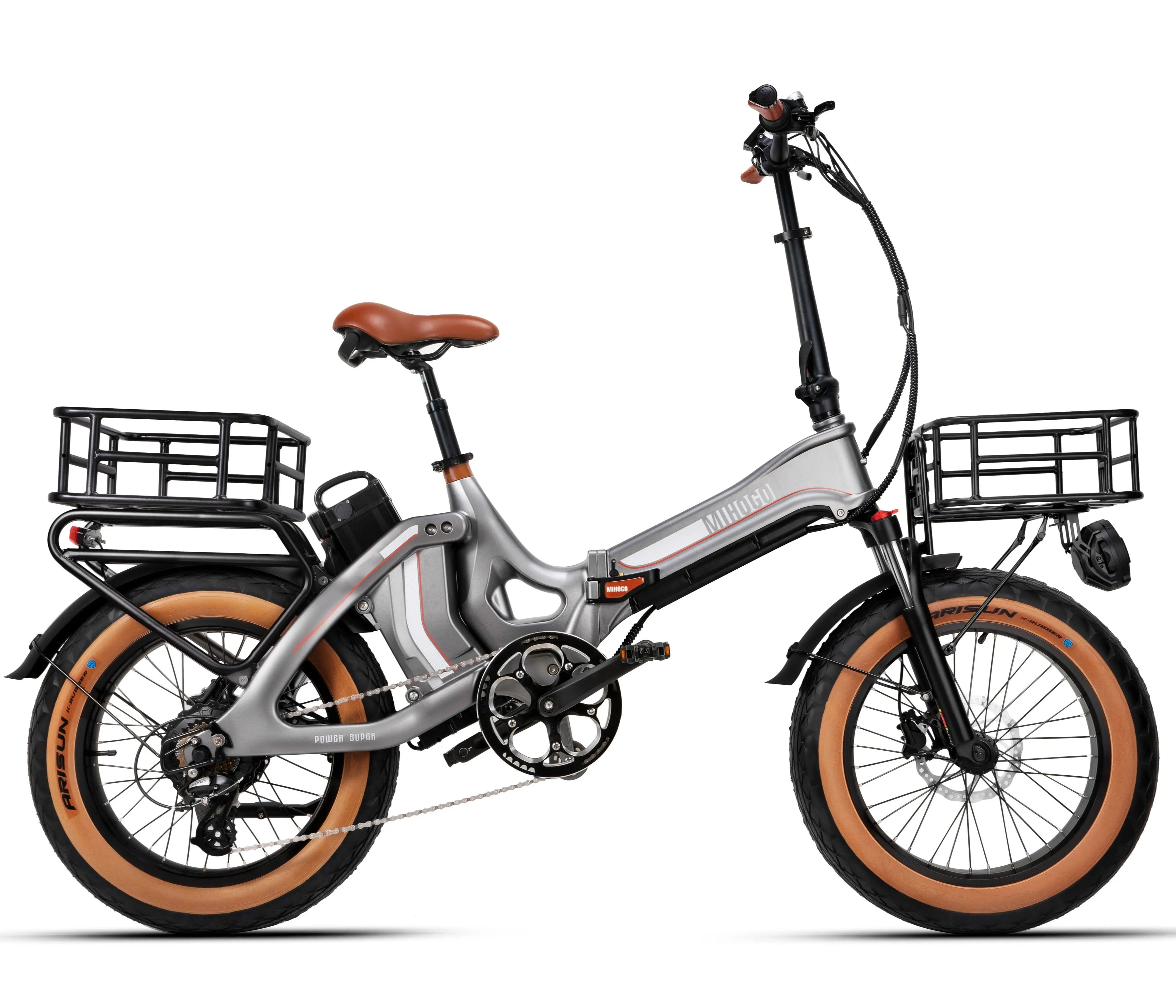 MIHOGO ONE max Adult Electric Bicycle, 750W city ebike, 48V 12.8+16AH E-bike, 20-Fat Tire Foldable Electric Bike