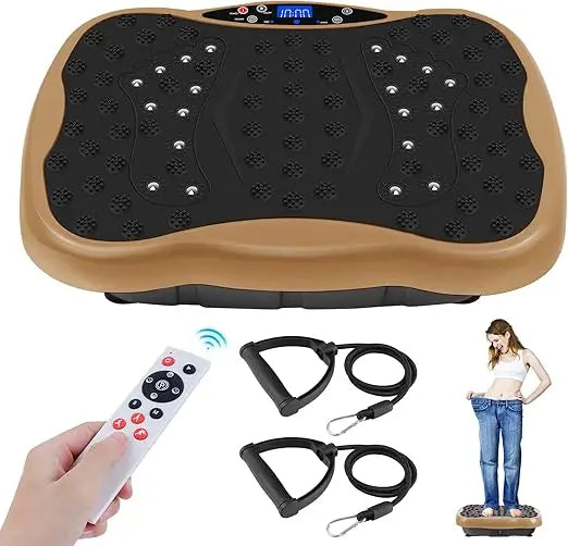 Vibration Plate Exercise Machine, Health & Fitness Full Body Vibration Platform, Portable Vibration Plate Platform for Weight Lo