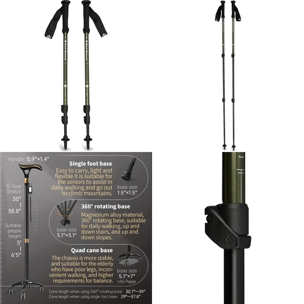 Advanced Trekking Poles for Hiking: Black Diamond Trail Explorer 3 Series