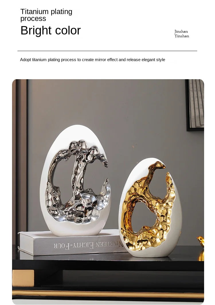 Simple Modern Home Decor, Gold Ornaments, Living Room, Wine Cabinet, TV Cabinet, Office Desktop, High-end Christmas Decoration