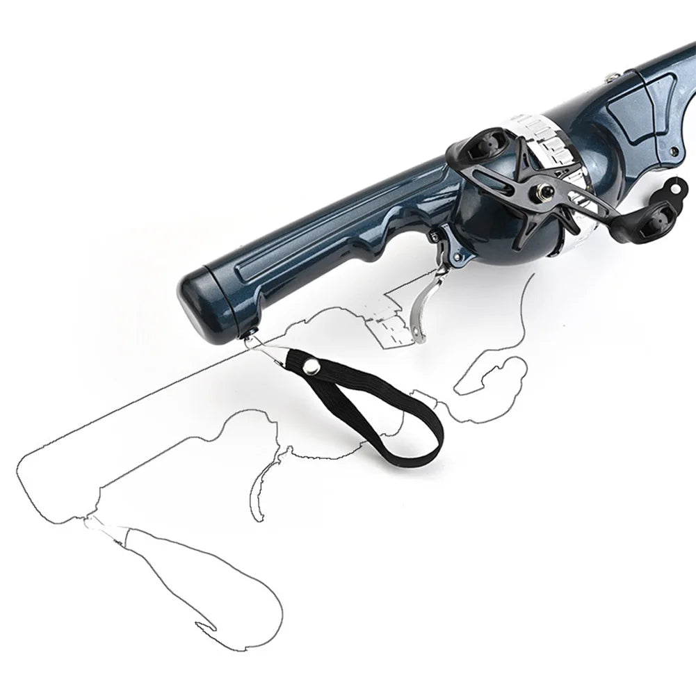 Portable Folding Fishing Pole with Reel Line Travel Rods Carbon Fiber Spinning Rod for Outdoor Fishing Gifts for Men