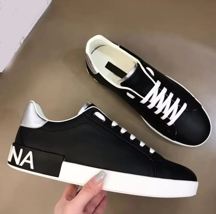 Fashion Casual Leather Vulcanized Shoes Men Good Quality Plus Size Walking Sneakers Men Casual Shoes Large Size 47 Sneakers Male