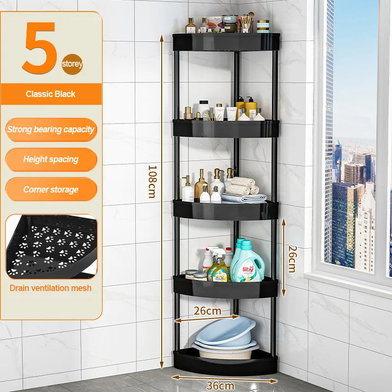 Bathroom Storage Cart With Wheels Kitchen Living Room Storage Rack High Load-Bearing Capacity Home Accessories