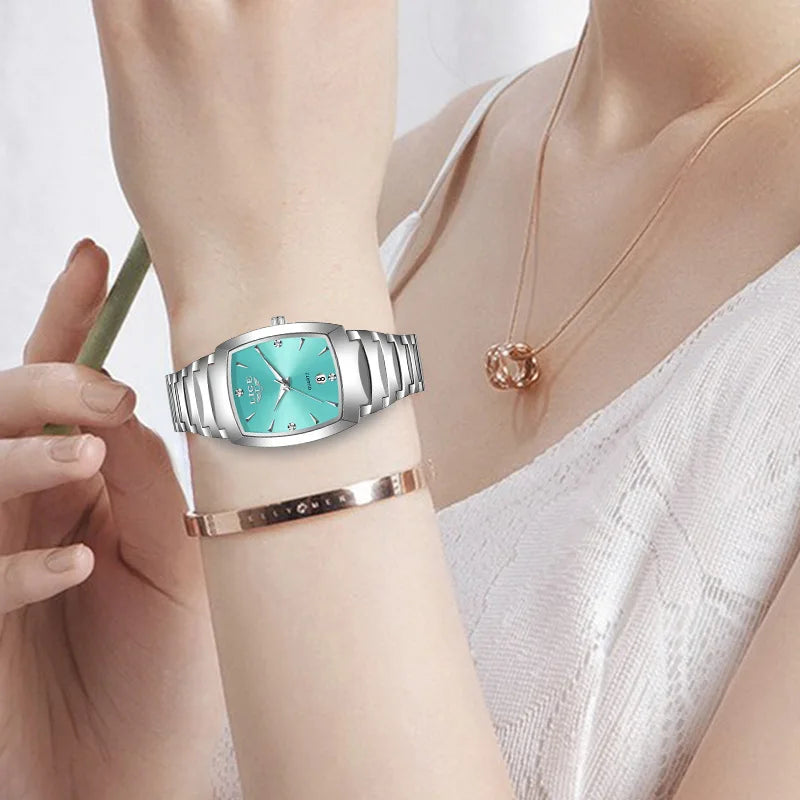 LIGE New Ladies Waterproof Watch Luxury Stainless Steel Women Watches Creative Fashion Original Elegant Quartz Wristwatch Gift
