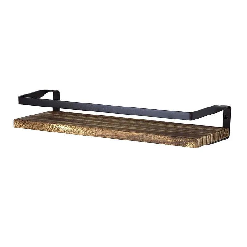 Bathroom Items Kitchen Solid Wood Bore Storage Shelf Floating Wall Shelves Accessories Organizer Hardwares Hardware Fixture Home