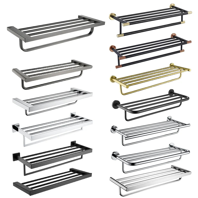 SANLUOIS High Quality SUS 304 Stainless Steel Bathroom Accessories Wall Monted Toilet Showerroom Towel Rack Bathroom Set