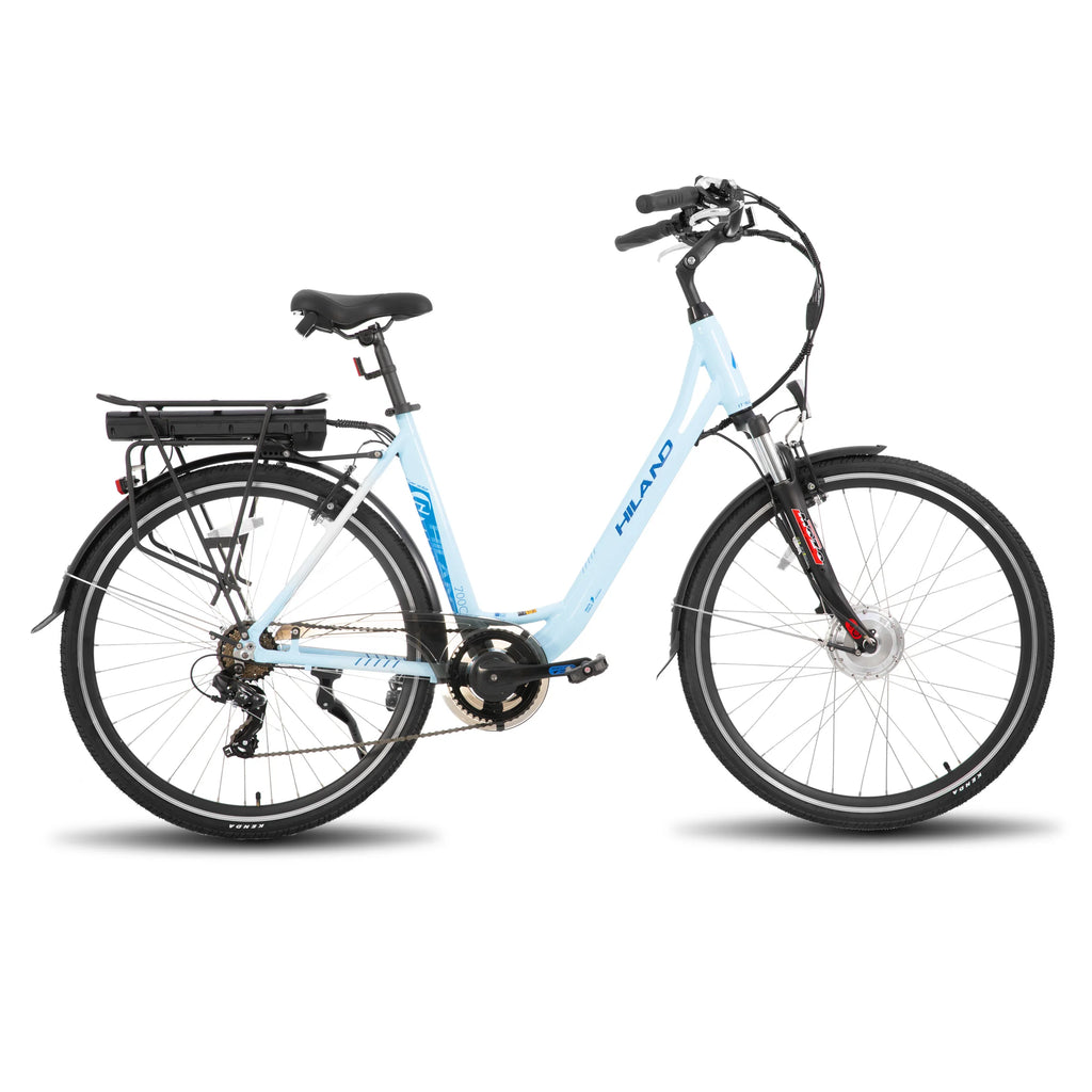 HILAND Adult electric road bike, detachable lithium battery, commuting electric bike，36V，7.8AH, 250W Motor,LCD Display, 20 MPH