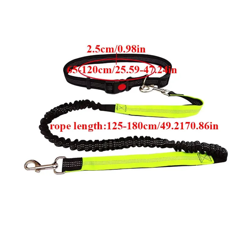 2022 New Adjustable Hand Free Dog Leash for Dog Pet Walking Running Jogging Dog leashes Waist Belt Chest Strap Traction Rope Dog