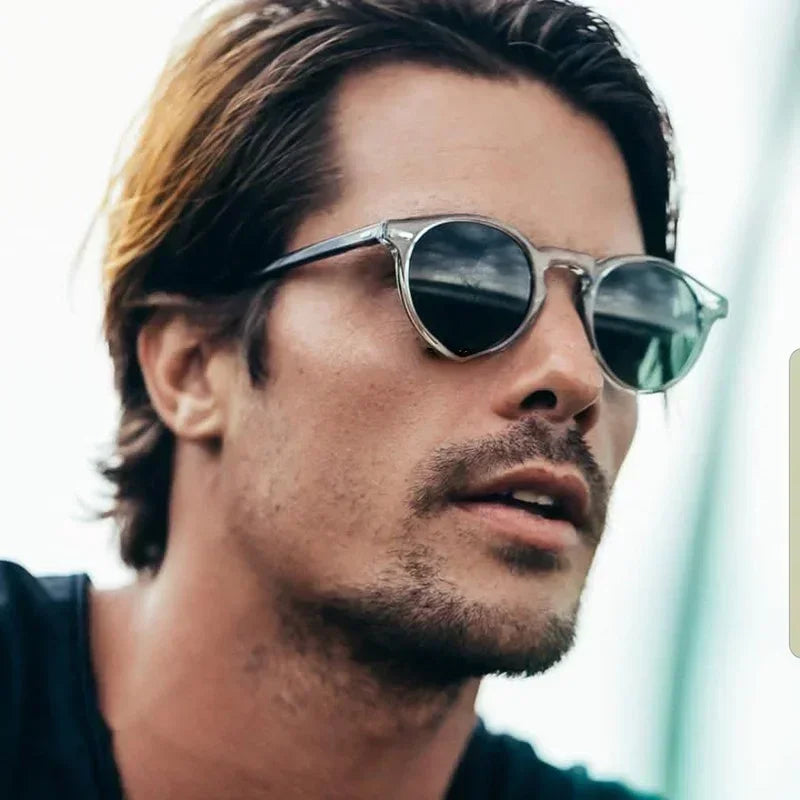 2025 Round Cat Eye Sunglasses Men Brand Designer Vintage Driving Sun Glasses Fashion Retro Male Shades Women Oculos De Sol