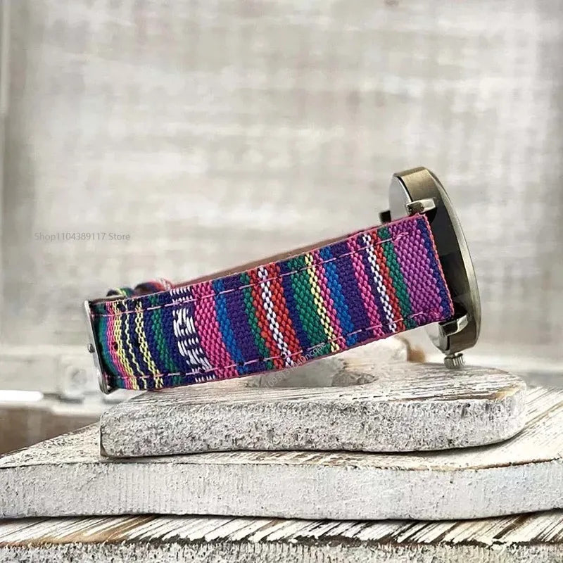 Watches for Women with Multicolour Rainbow Pattern Men Hand Band Watches for Women Reloj Mujer Relogio Feminino 시계