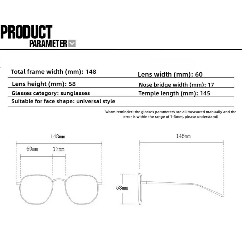 Unglasses for Women Fashion Square Frame Beach Gradient Sunglass Original Lady Retro Branded Shades UV400 Eyeglasses