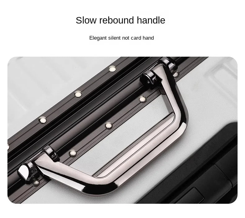 Suitcase Aluminum Frame 20 inch Carrier Trolley Case Removable Universal Wheels 22-30 inch Large Capacity Travel Suitcases