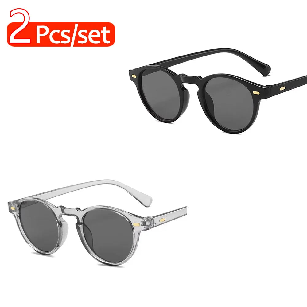 Men Fashions Oval Small Sunglasses Clear Classic Sun Glasses Trends for Transparent Shades for Women Street Fashion Sunglasses