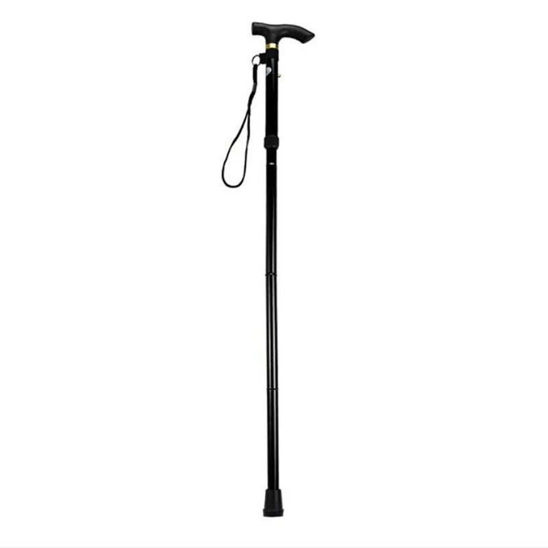 Hiking Camping Mountaineering Poles Walking Stick Telescopic Baton Trekking Poles Folding Cane Crutches Pole Unisex