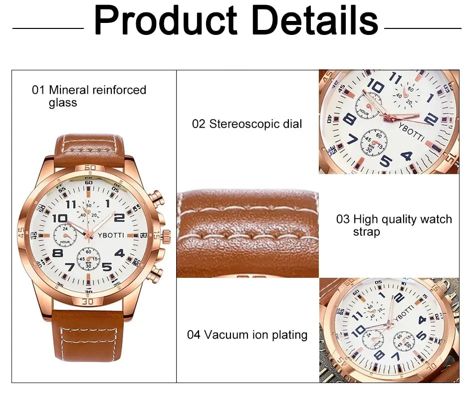 Mens Watches Top Brand Luxury Fashion Casual Business Quartz Watch Waterproof Wristwatch Hodinky Relogio Masculino