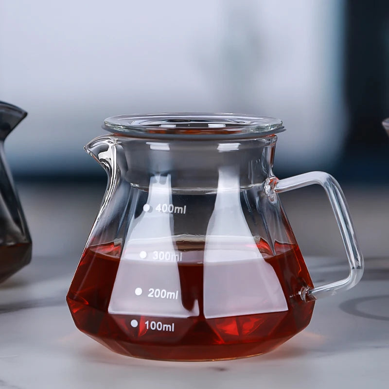 Coffee Obsidian Diamond Hand-brewed Coffee Sharing Pot Filter Cup Cloud Hand-brewed Coffee Pot Set