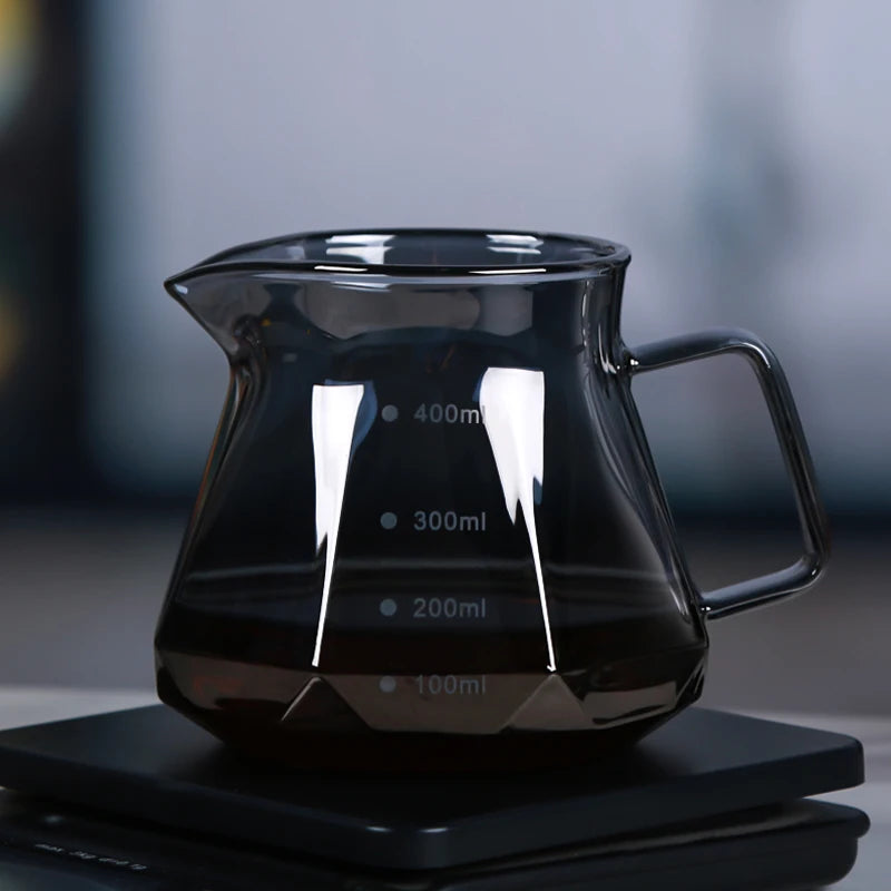 Coffee Obsidian Diamond Hand-brewed Coffee Sharing Pot Filter Cup Cloud Hand-brewed Coffee Pot Set