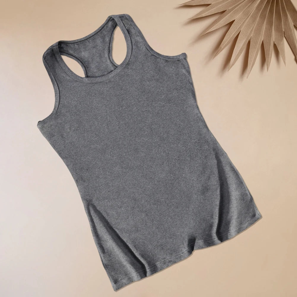 Women Tank Top Sleeveles Racerback Tank Top Summer Basic Cami Top Shirt Fitted Tank Top