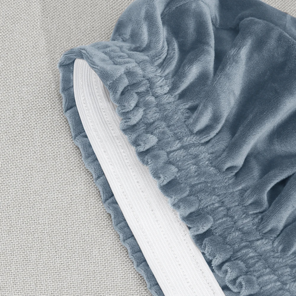 7-Piece L Shape Velvet Stretch Recliner Corner Sofa Covers for Sectional Sofa Set Reclining L Shape Sofa Slipcovers