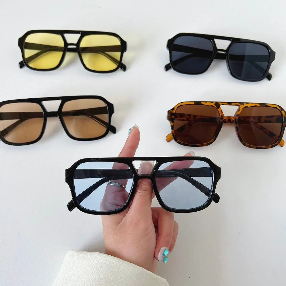 Square Oversized Sunnies Studios Aesthetic Shades Sunglasses for Women Sun Glasses Lady Female Eyewear Colour