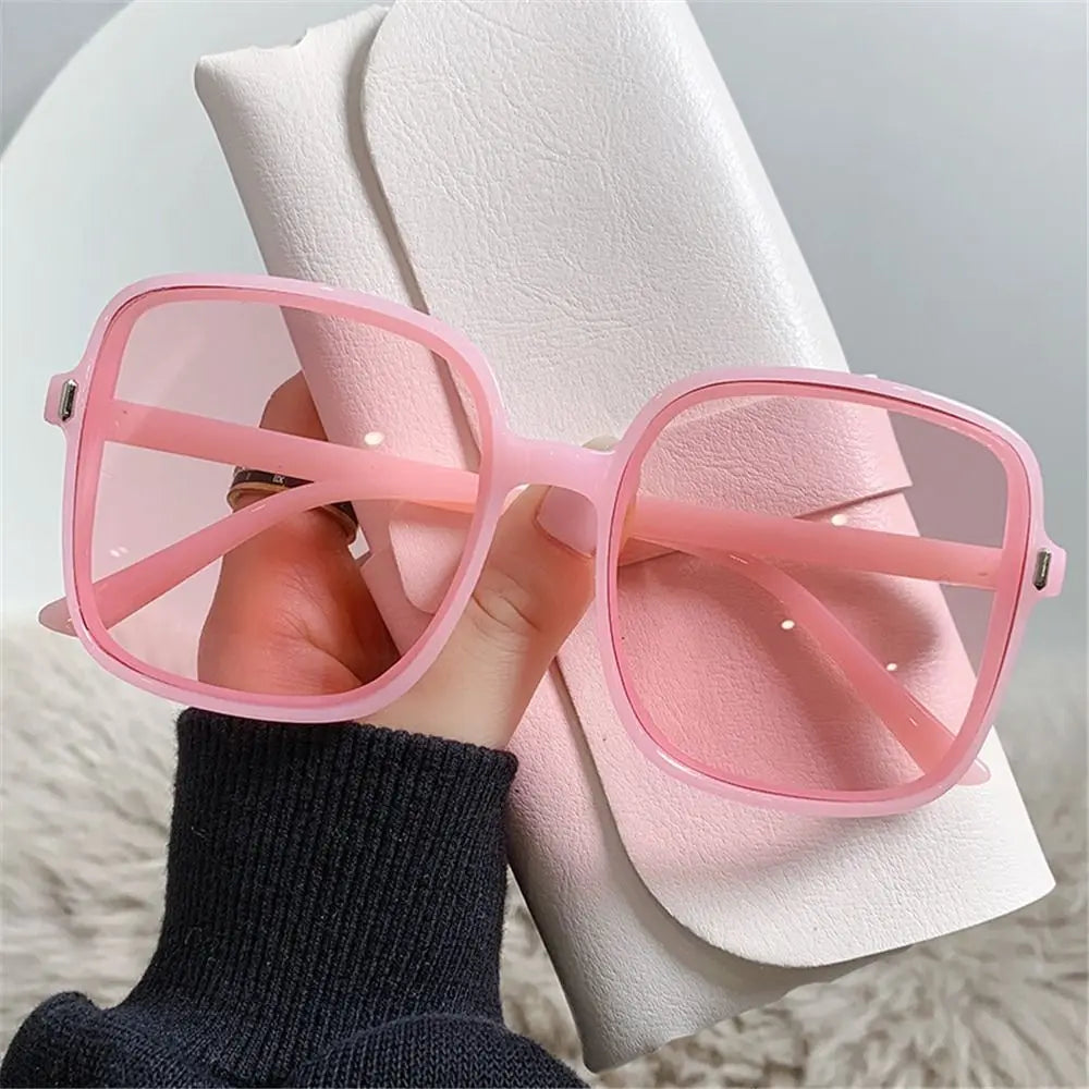 Oversized Sunglasses for Women Luxury Vintage Square Sun Glasses Classic UV400 Big Frame Lady Eyewear
