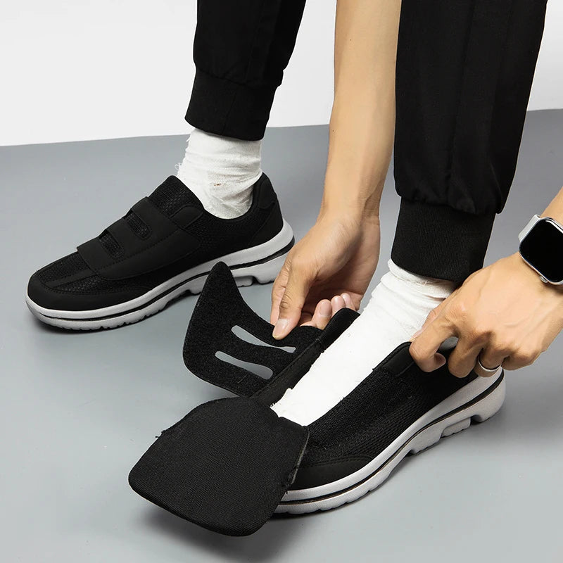 Wide Toe Sneakers For Fat Foot Diabetes Shoes Hallux Valgus Bunion Orthopedics Swollen Feet Thumb Eversion Footwear