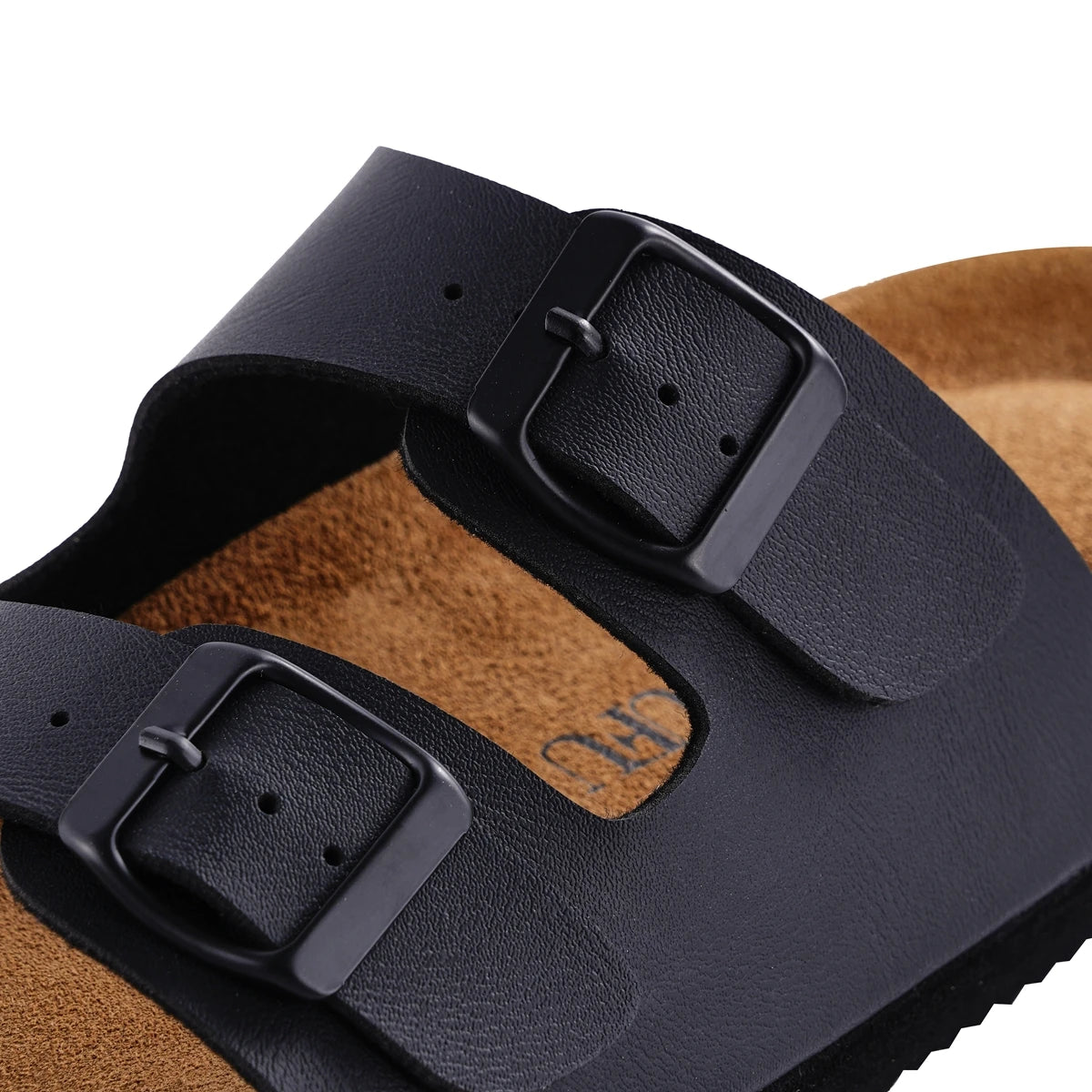 SUFU New Leather Birkenstocks Cork Flip-flops for women Couple Vintage Summer Wear Muller Slippers Fashion Casual Beach Sandals