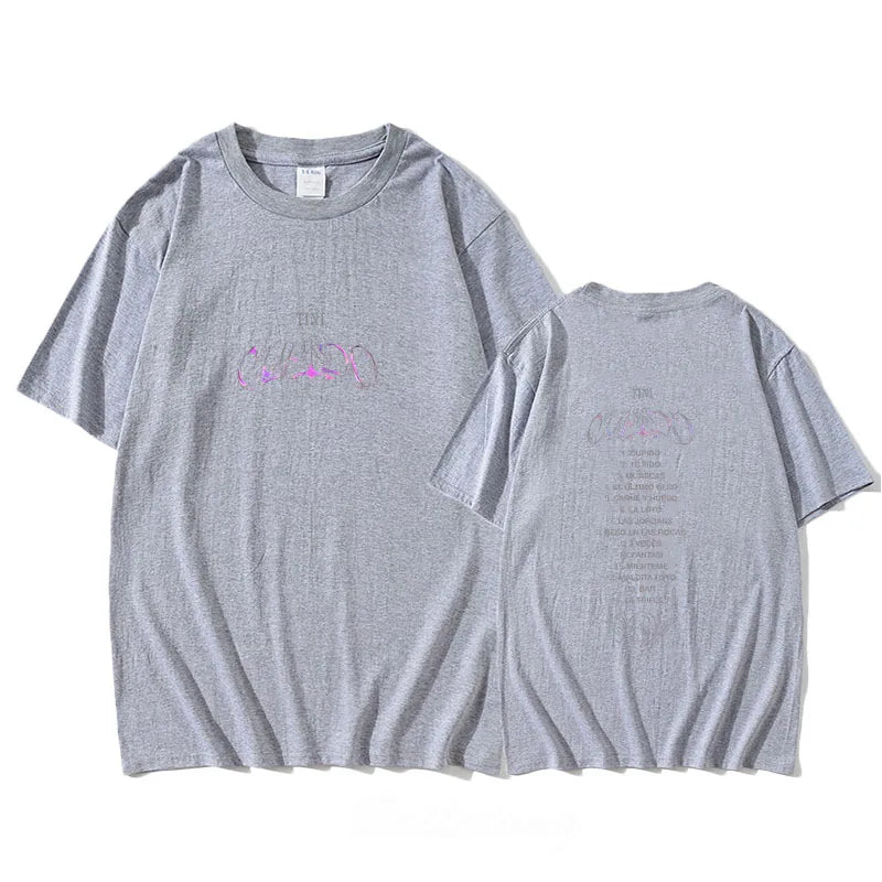 Tini Stoessel New T-Shirt Short Sleeve Sweet Tee-shirt Y2k Print Round Neck Cotton Unisex Fashion Clothing Camisetas Retro Tees