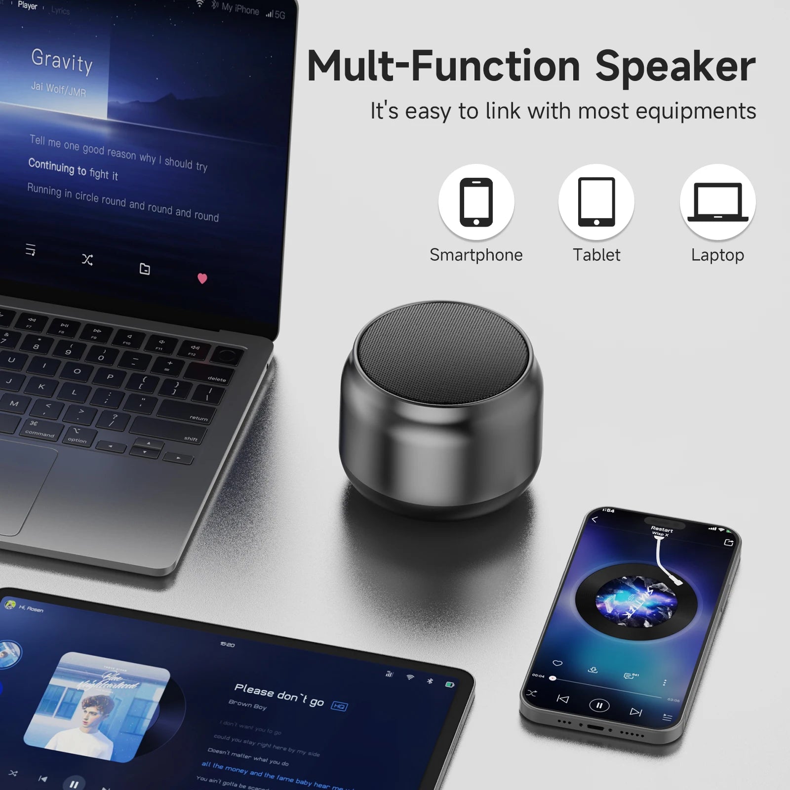 L6 Portable Bluetooth Wireless Speaker Waterproof USB Outdoor Loudspeaker Music Surround Bass Box Speakers For thinkplus IOS