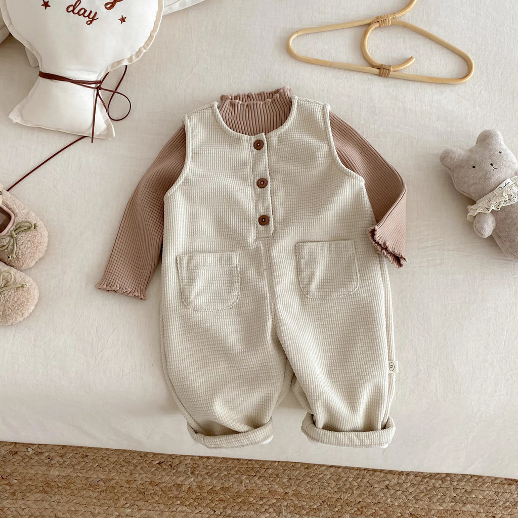 Children's Velvet Overalls 0-5 Years Old Winter Korean Children's Clothing Boys' Fashionable Casual Pants Girls' Pants