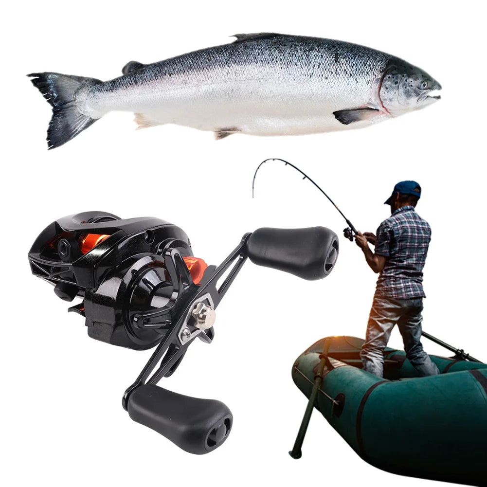 Baitcasting Fishing Reel 7.2/1 Gear Ratio High Speed Fishing Reel Magnetic Brake System Fishing Wheel for Fresh Saltwater