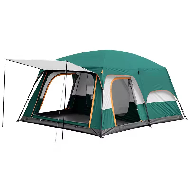 2025 Upgraded Version Two Bedroom One Living Room Windproof Waterproof Folding Tent Portable Family Camping Tent