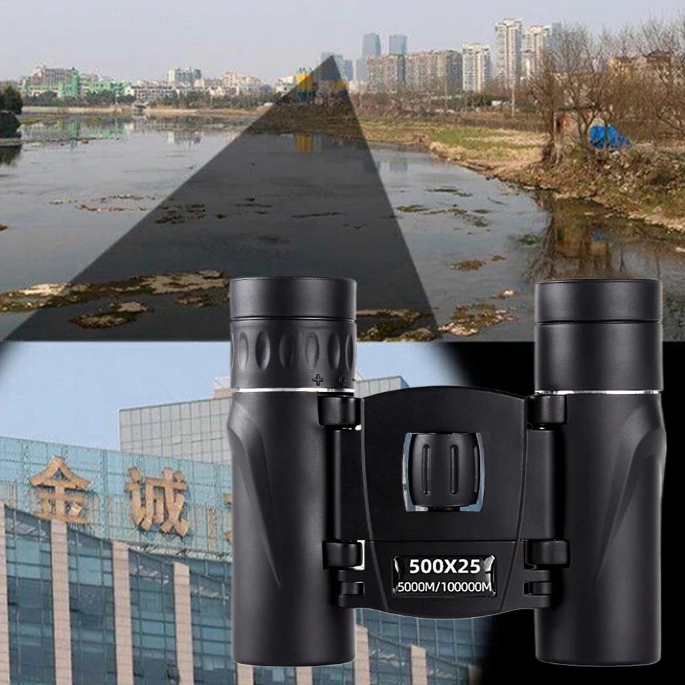 500x25 Binoculars Long Range Telescope Portable Binoculars Professional Binoculars for Hunting Sports Outdoor Camping Travel