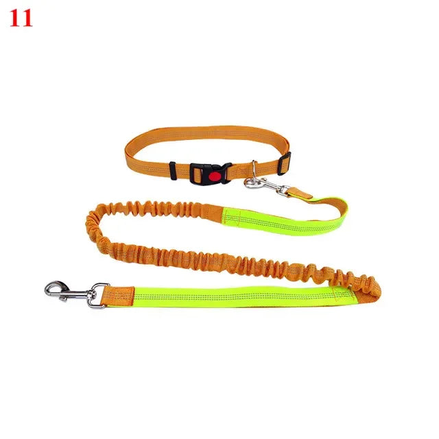 2022 New Adjustable Hand Free Dog Leash for Dog Pet Walking Running Jogging Dog leashes Waist Belt Chest Strap Traction Rope Dog