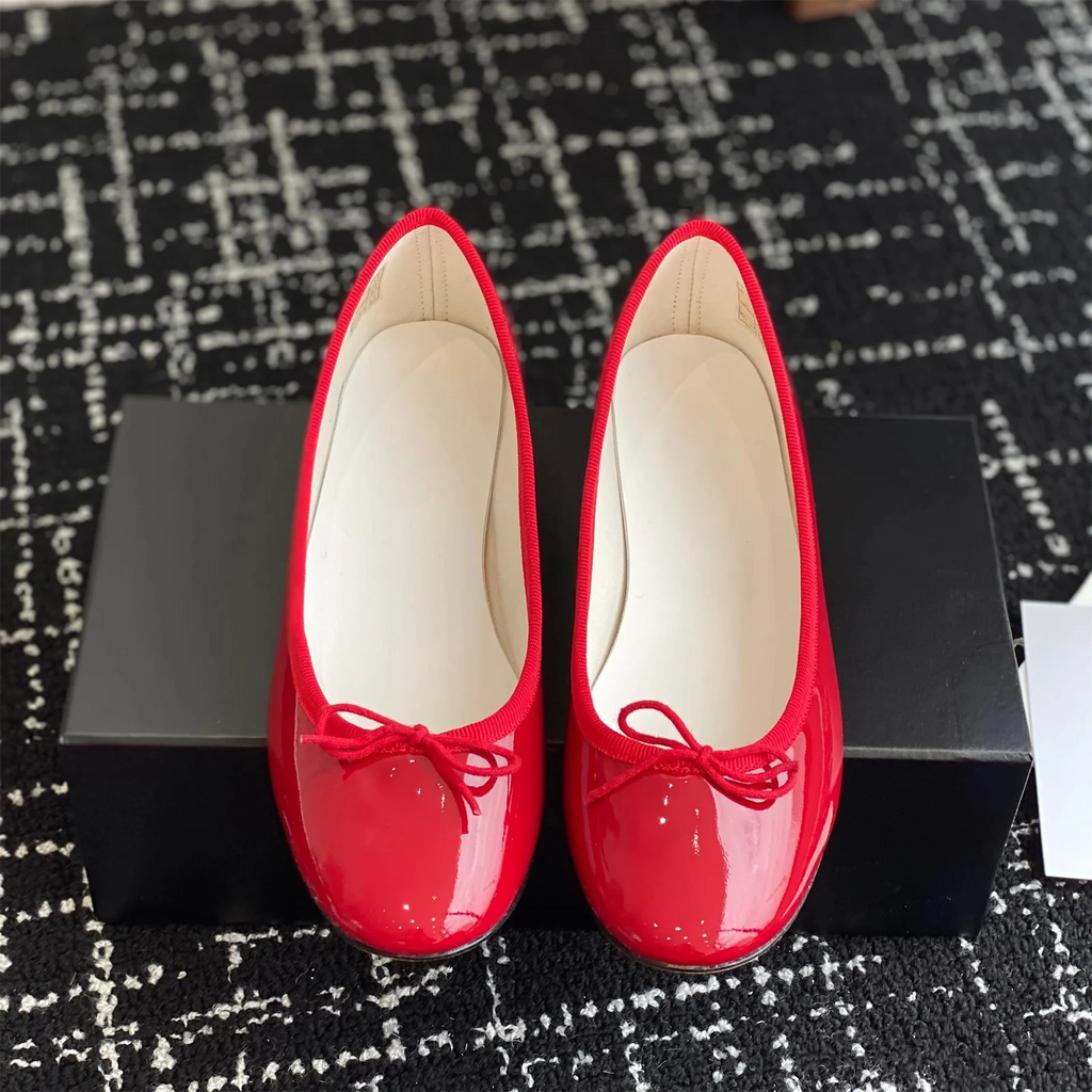 2025 Newest Genuine Leather Round-Toe Ankle-Strap Woman Flats Mary Janes Ballet Dance Shoes Banquet Shoes Woman Sapato Feminino