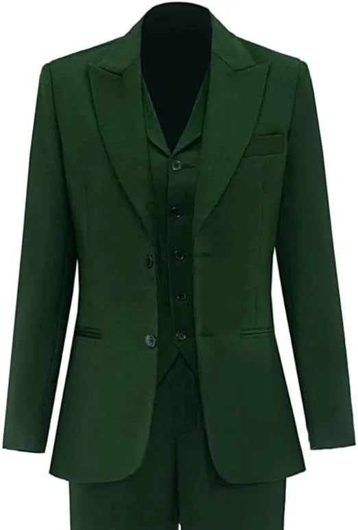 Women‘s Suits 3 Piece Slim Fit Suits Set for Business Office Lady Blazer Jacket Vest Pants